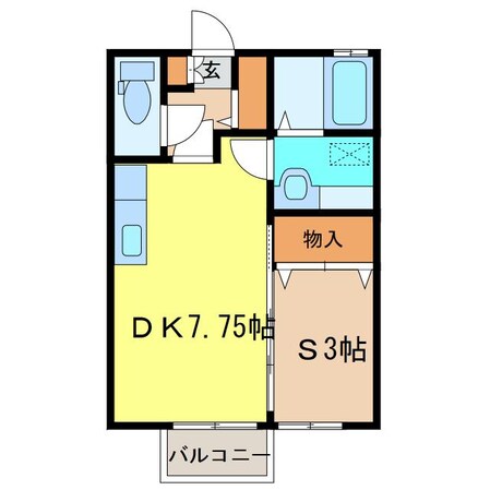 フェアリークリスタルⅠの物件間取画像